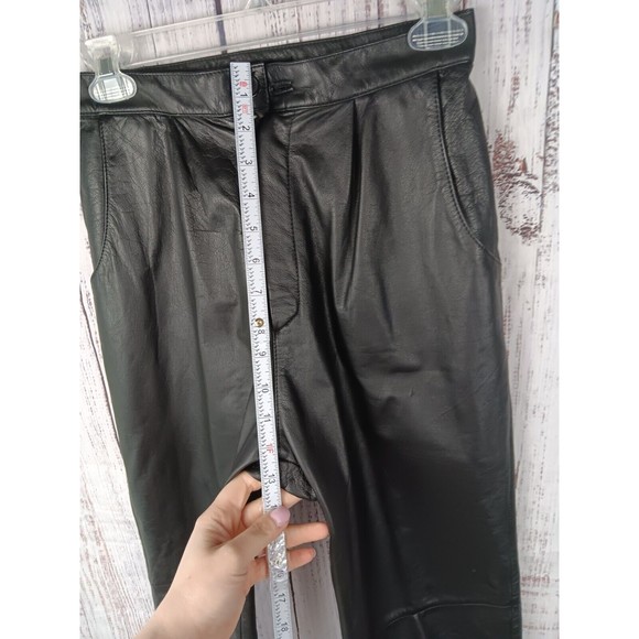 I B Diffusion Vintage High Waisted Genuine Leather Pants Women's Size 6 - Picture 9 of 11